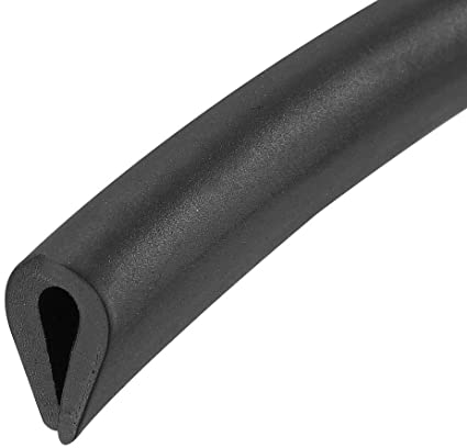 uxcell Edge Trim U Seal Black PVC Plastic U Channel Edge Protector Fits 3/64'' - 5/64'' Edge 10 Feet Length