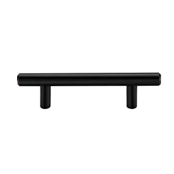 (25 Pack) Alzassbg Oil Rubbed Bronze 5" (127mm) T-Bar European Style Cabinet Hardware Drawer Handle Pulls - 3" (76mm) Hole Centers AL3011