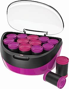 Remington Bigoudis Cheveux [2 styles de Boucles Naturelles & Rebondies] Jumbo Rollers (Coffret 12 rouleaux: 4x35mm & 8x40mm, Céramique Ionique, Revêtement Velour) Bigoudis chauffants H5670