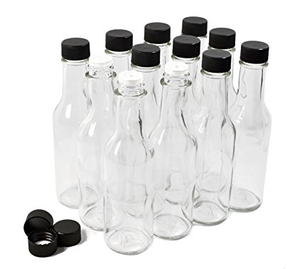 Clear Glass Woozy Bottles with Dripper Inserts, 5 Oz - Case of 12