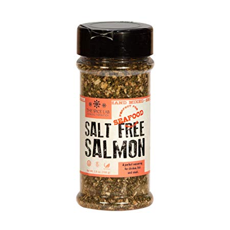 The Spice Lab No. 23 - Salt Free Salmon Seafood Seasoning, Shaker Jar