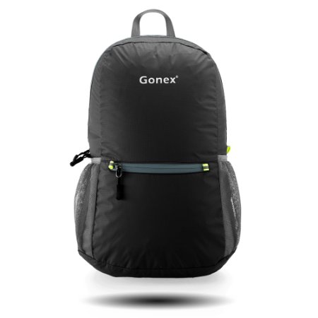 Gonex Packable Handy Lightweight Travel Backpack Daypack Black