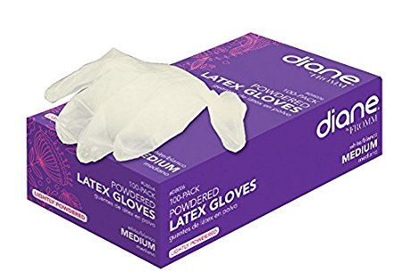 Diane Latex Powder Glove, Medium, 100 Count