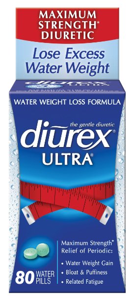 Diurex Ultra Water Weight Loss Formula Water Pills, 80 Count