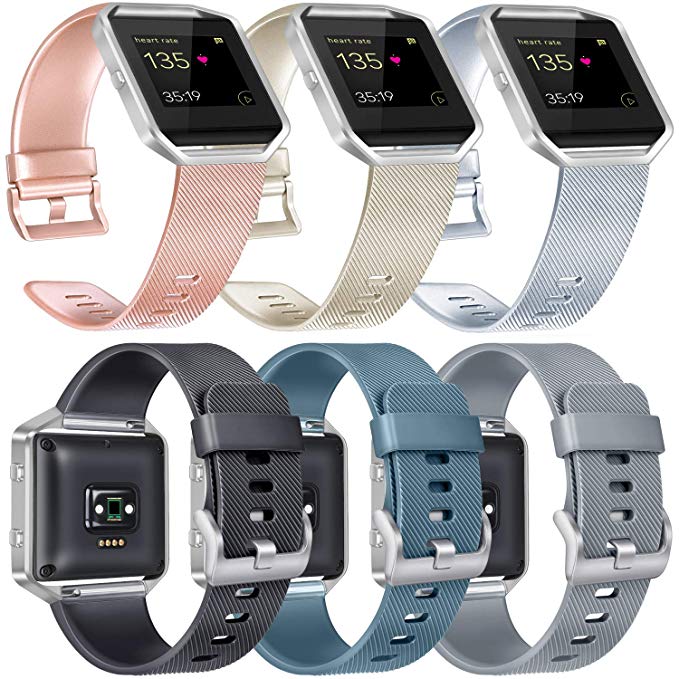 Vancle Replacement Bands Compatible with Fitbit Blaze, 4 Pack