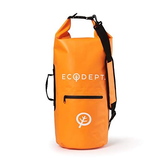 ECOdept Waterproof Dry Bag Backpack ~ Keeps Gear Dry Outdoors ~ Essential Boating, Kayaking, Travel, Beach, Camping Accessories ~ 2 x Shoulder Straps and Roll-Top Closure in 20L, 30L, 40L