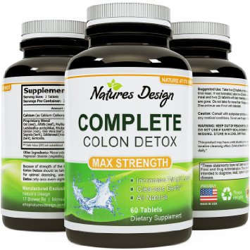 Colon Detox and Weight loss Benefits with Digestive Enzymes - Pure Plant and Herbs Sourced Formula - Toxins and Waste Cleanse - Optimizes Nutrient Uptake and Stomach Relief - Pills Work Fast with Low Carb Diets - USA Made By Natures Design
