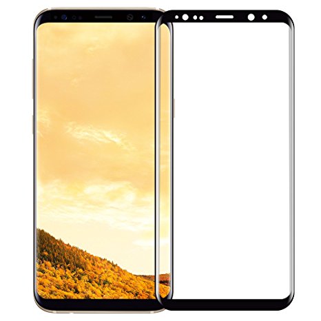 S8 Plus Screen Protector, Southlight[Full Coverage]Tempered Glass,Ultra HD Screen&9H Hardness For Samsung Galaxy S8 Plus (black)