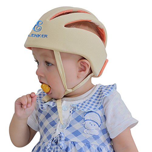 Baby Adjustable Safety Helmet Children Headguard Infant Protective Harnesses Cap Beige