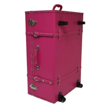 The Designer Wheeled Trunk - Cherry Pink - Large