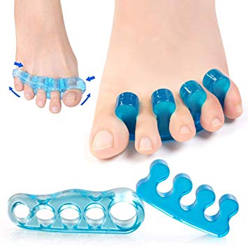Gel Toe Separators, Toe Streightener for Relaxing Toes, Bunion Corrector Relief, Hammer Toe, orthopedic bunion corrector,hammer toe straightener Use for Pedicure, Yoga & Running