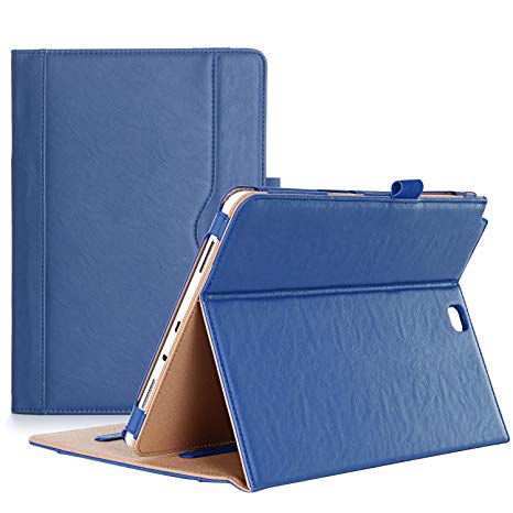 ProCase Samsung Galaxy Tab A 9.7 Case, Standing Cover Folio Case for 2015 Galaxy Tab A Tablet (9.7 Inch, SM-T550 P550), with Multiple Viewing Angles, Document Card Pocket - Navy