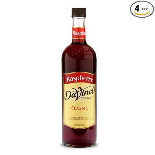 DaVinci Gourmet Classic Coffee Syrup, Raspberry, 25.4 Fluid Ounce (Pack of 4)