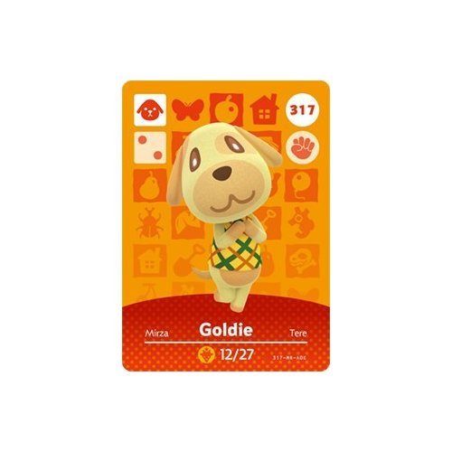 Goldie - Nintendo Animal Crossing Happy Home Designer Series 4 Amiibo Card - 317