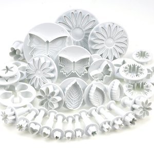 RoyalStyle® 33 Piece Fondant Cake Cookie Plunger Cutter Sugarcraft Flower Leaf Butterfly Heart Shape Decorating Mold DIY Tools