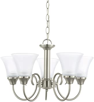 Sea Gull Lighting 31808-962 Holman Chandelier Hanging Modern Fixture, Five - Light, Brushed Nickel