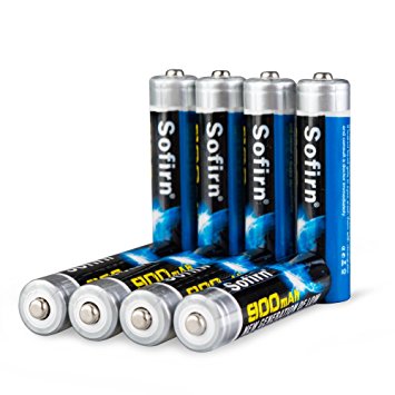 Sofirn AAA NiMh 900mAh Rechargeable Batteries High Capacity Pre-charged Low Self Discharge Batteries Bulk With 1100 Cycle 8 Pack