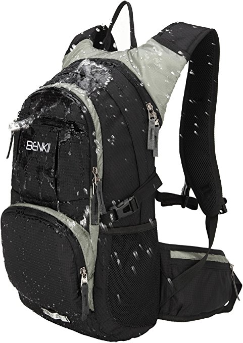 Benkii Insulated Hydration Backpack with 2L Water Bladder - Lightweight pack for Running Hiking Riding Camping Cycling Climbing Fits for Men & Women 18L