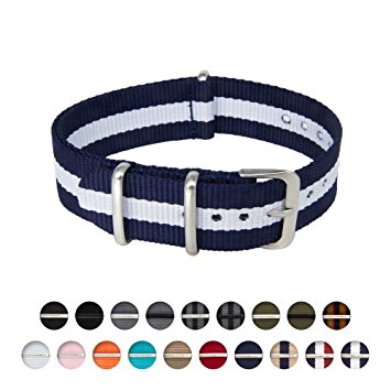Archer Watch Straps Nylon NATO Straps | Choice of Color and Size (18mm, 20mm, 22mm, 24mm)