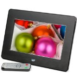 Micca M707z 7-Inch 800x480 High Resolution Digital Photo Frame With Auto OnOff Timer MP3 and Video Player Black