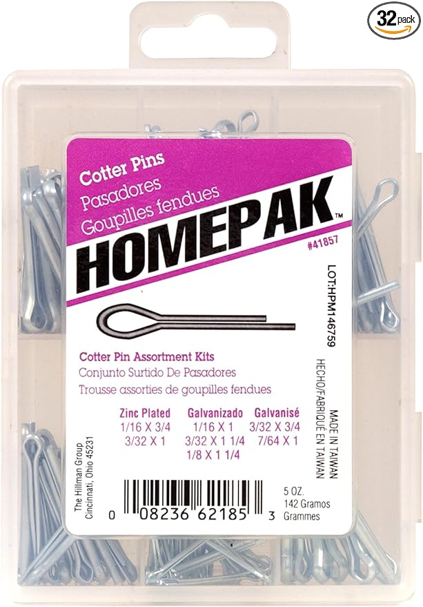 HOMEPAK 41857 Cotter Pin Kit, No Size, No Color