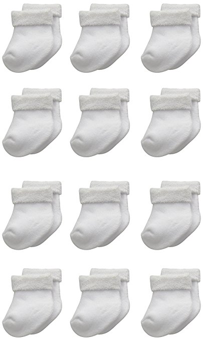 Gerber Unisex Baby 12 Piece Terry Socks Bundle