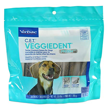 VeggieDent Tartar Control Chews for Dogs (Original & FR3SH) - Cleans Teeth & Freshens Breath