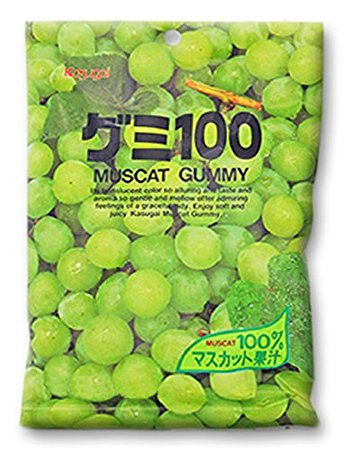 Japanese Fruit Gummy Candy from Kasugai - Muscat Grape - 107g