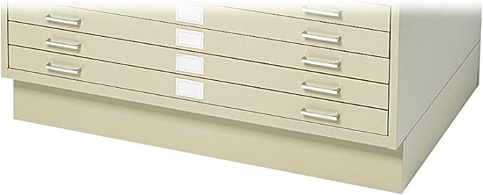 Safco Products Flat File Closed Base for 5-Drawer 4994TSR Flat File, Sold Separately, Tropic Sand