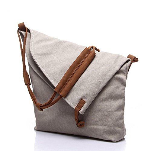 Violet Mist Canvas Crossbody Messenger Shoulder Handbag Casual Bag