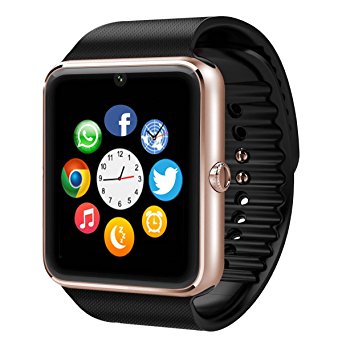 11TT Smart Watch Bluetooth Smartwatch YG8 Plus Touch Screen Watch Phone for Android Samsung HTC Sony LG HUAWEI ZTE OPPO XIAOMI and iPhone Smartphones (Gold)