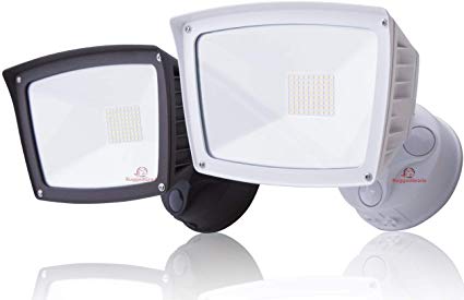 4800 Lumens - LED Wall Flood Light with Dusk to Dawn Sensor - Bronze Housing - 5000K - LED Wall Light Outdoor Photocell - ETL & DLC - 40 Watt LED Flood Light