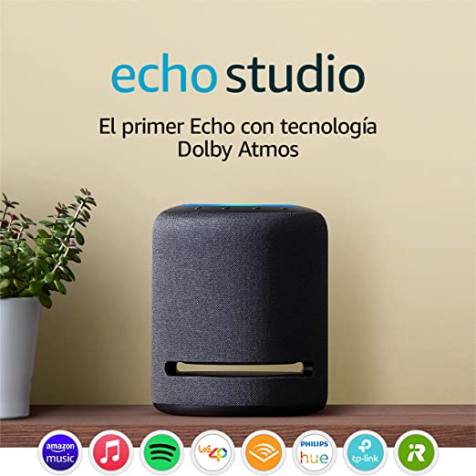 Echo Studio - Altavoz inteligente con sonido de alta fidelidad y Alexa