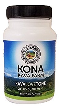 KONA KAVA Kava Root Extract KavaLOVEtone Premium Capsules (60)