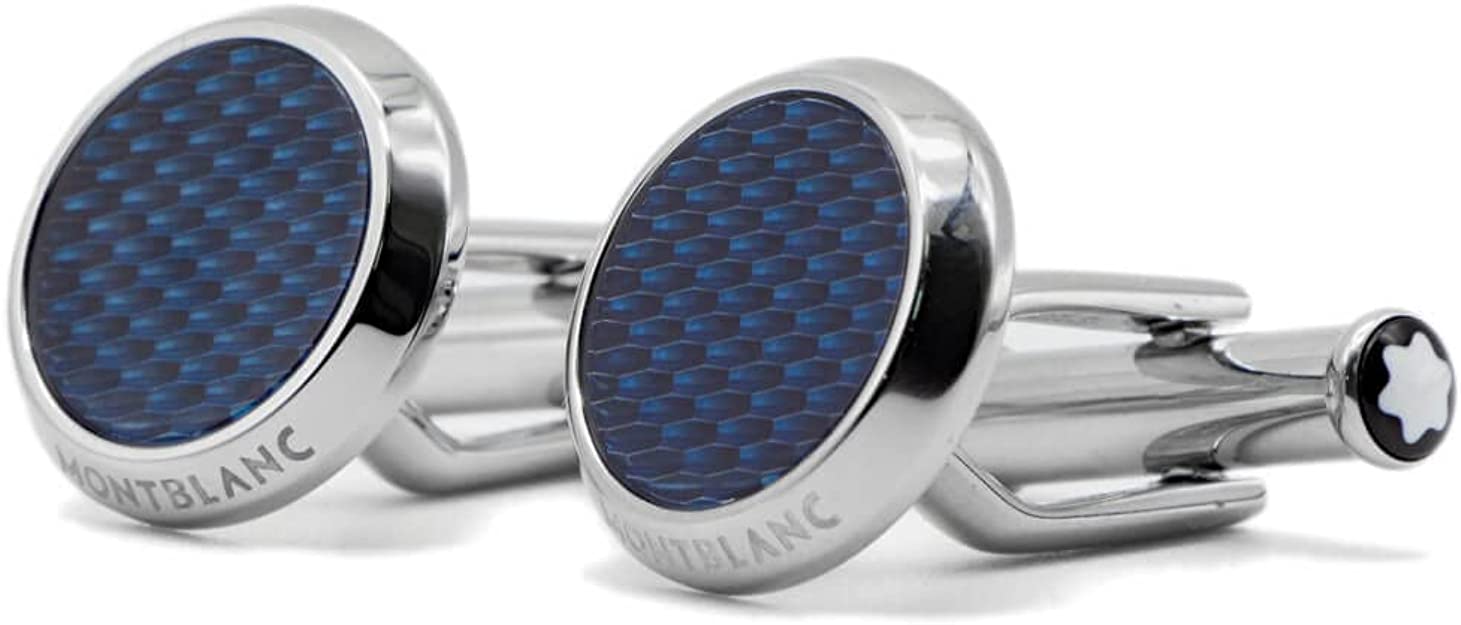 Montblanc Cufflinks Glacier Steel Cufflinks 129492 Brand, one size, Non-precious metals, Not a gemstone