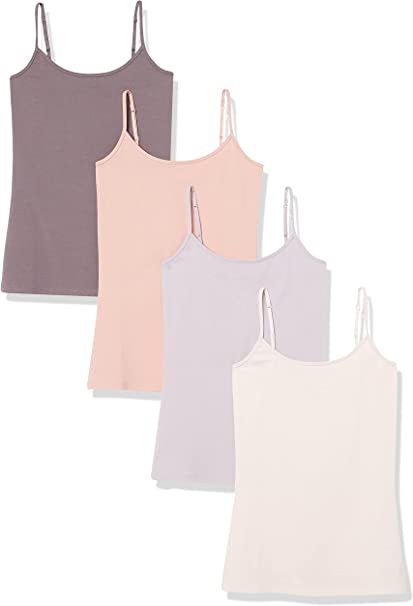 Amazon Essentials Women's 4-Pack Slim-Fit Camisole