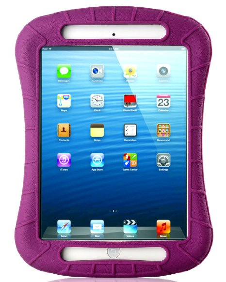 iXCC Shockproof Silicone Protective Case Cover for iPad Mini, Mini 2, Mini 3 and iPad Mini Retina - Purple