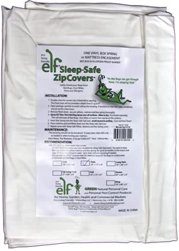 Sleep Safe ZipCover 6 Gauge Zippered Box Spring Encasement / Mattress Protector Cover / Queen - 60 inches x 80 inches x 9 inches