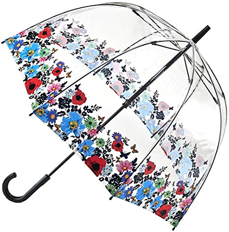 Fulton Birdcage 2 Dome Shape Umbrella Wild Flowers - New!