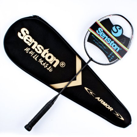Senston N80 Graphite Single High-grade Badminton RacquetCarbon Fiber Badminton RacketIncluding Badminton Bag
