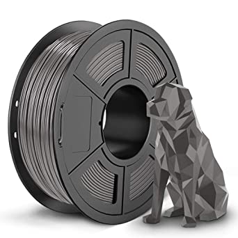 SUNLU Shiny SPLA Filament, 3D Printer Filament SPLA, Upgraded PLA Filament in 2020, 1.75mm  /- 0.02 mm, 1KG Grey