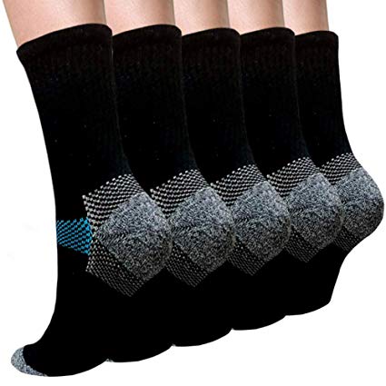 Compression Socks Plantar Fasciitis for Women Men (3/5/7 Pairs),8-15 mmhg Athletic Sock Arch Support Flight Travel Nurses