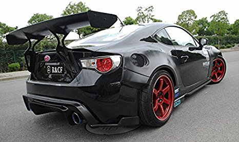 57" High Stand Rear GT Wing ABS Black Trunk Spoiler