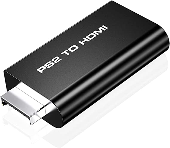 10Gtek PS2 to HDMI Converter, PS2 to HDMI Video Converter with 3.5mm Audio Cable for HDTV HDMI Monitor, Supports All PS2 Display Modes