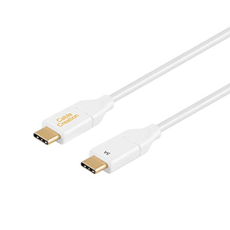 USB C to USB C Cable(5A/10G), CableCreation 1ft Super Speed Gen 2 USB 3.1 Type C Male to Male Cable, Compatible MacBook (Pro), Nintendo Switch, etc. White