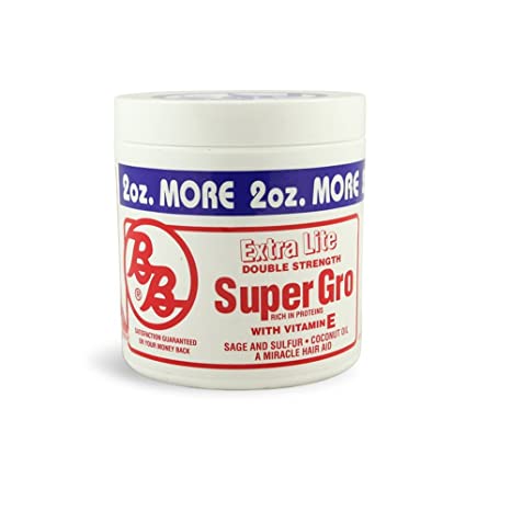 Bronner Brothers Super Gro Hair Aid Extra Lite Double Strength, 6 Ounce