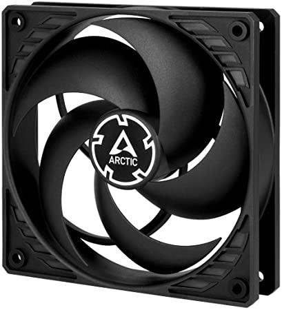 ARCTIC P12 Silent - 120 mm Case Fan, Pressure-optimised, Extra Quiet Motor, Computer, Fan Speed: 1050 RPM - Black