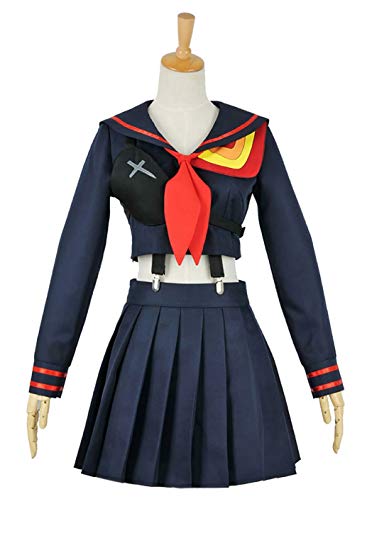 XOMO Kill LA Kill Cosplay Ryuko Matoi Navy Sailor Uniform Costume