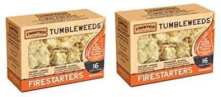 Frontier Tumbleweed Natural FireStarters - 2 Boxes of 16