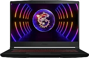 MSI Thin GF63 12VF-298, 39,6 cm (15,6 Zoll) FHD, 144 Hz, Intel Core i7-12650H, 16 GB DDR4-3200, 512 GB SSD RTX 4060 Laptop GPU, Windows 11 Home, Schnelles PCIe SSD-Systemlaufwerk, QWERTZ Tastatur